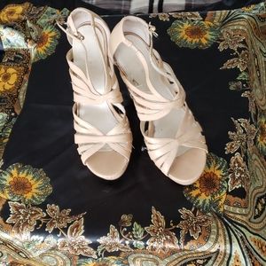 Cork High Heel Sandals